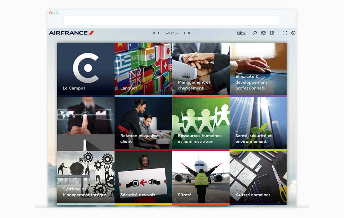 air france webdesign interface ebook catalogue interactif